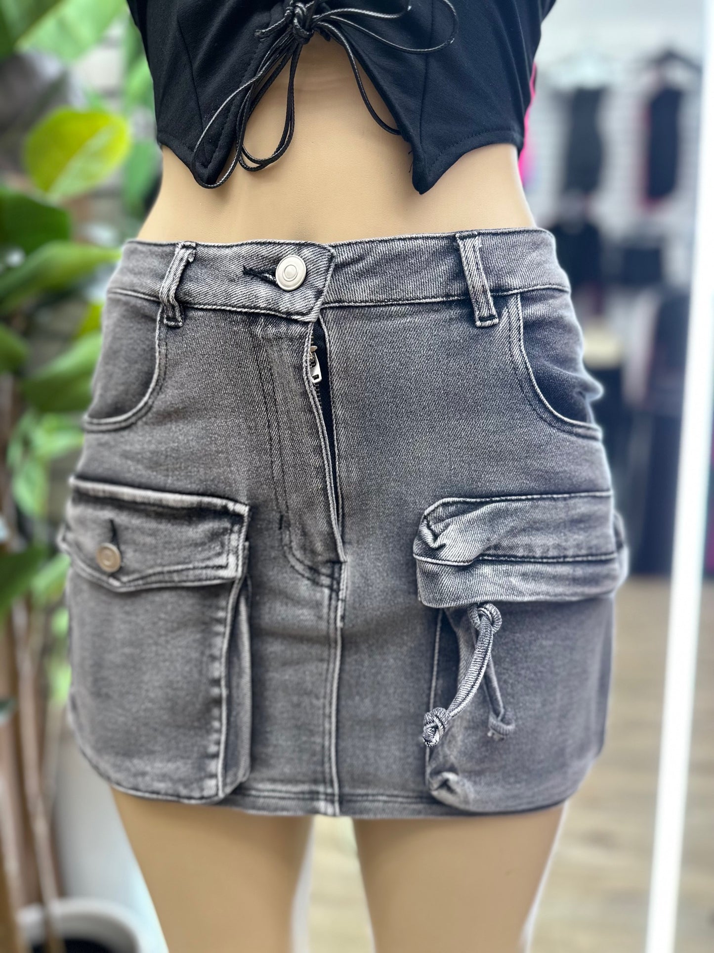 SHAPE ME DENIM SKIRT