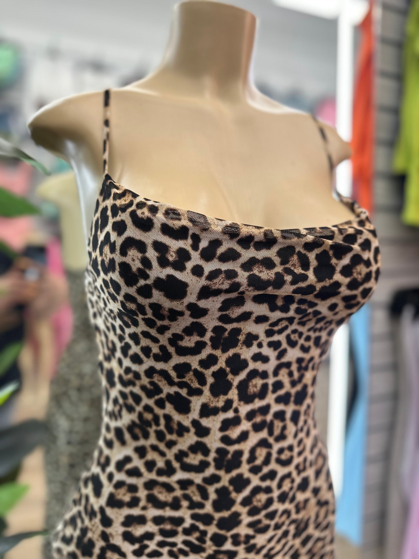 SANDRA LEOPARD DRESS