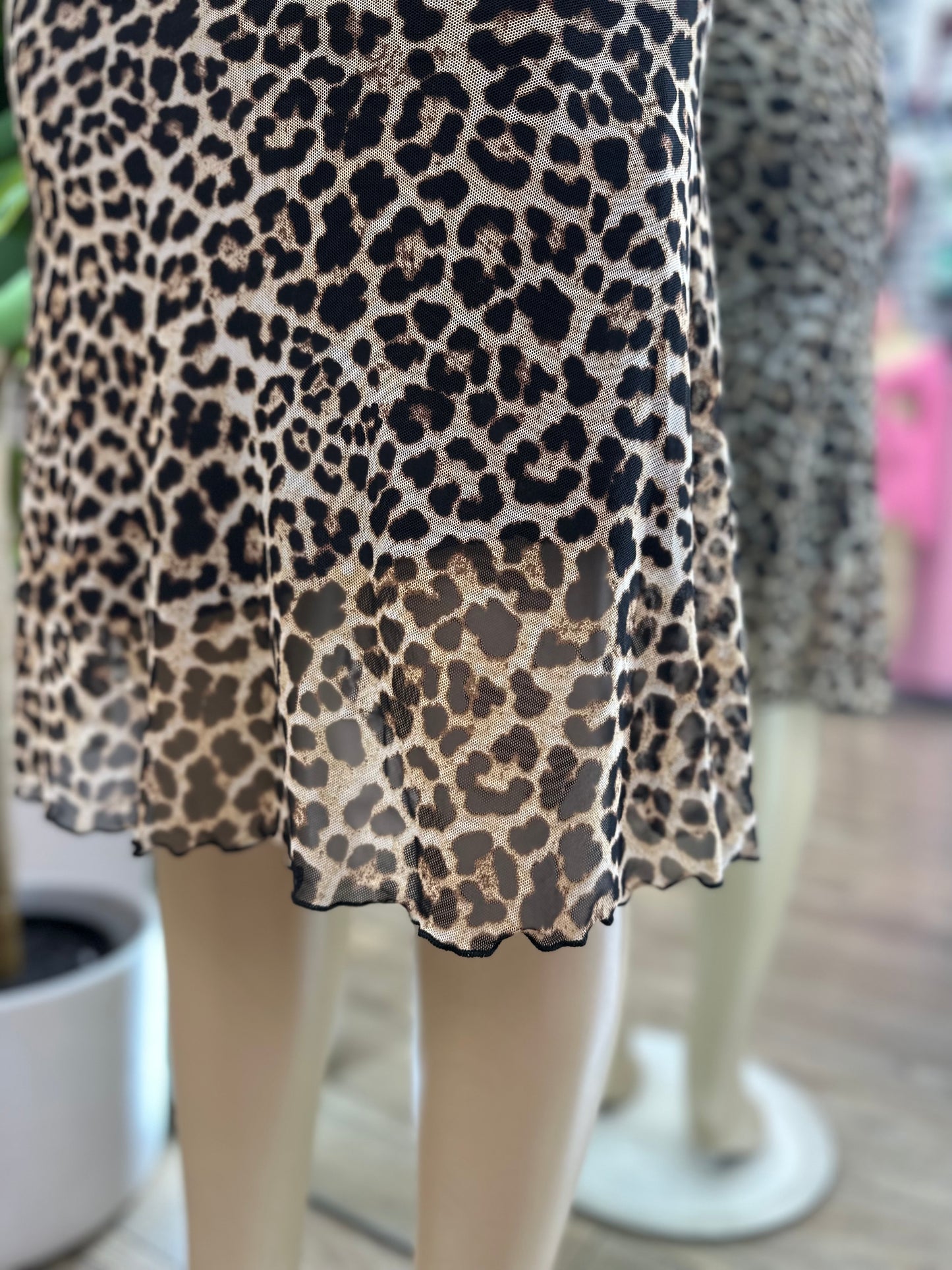 SANDRA LEOPARD DRESS